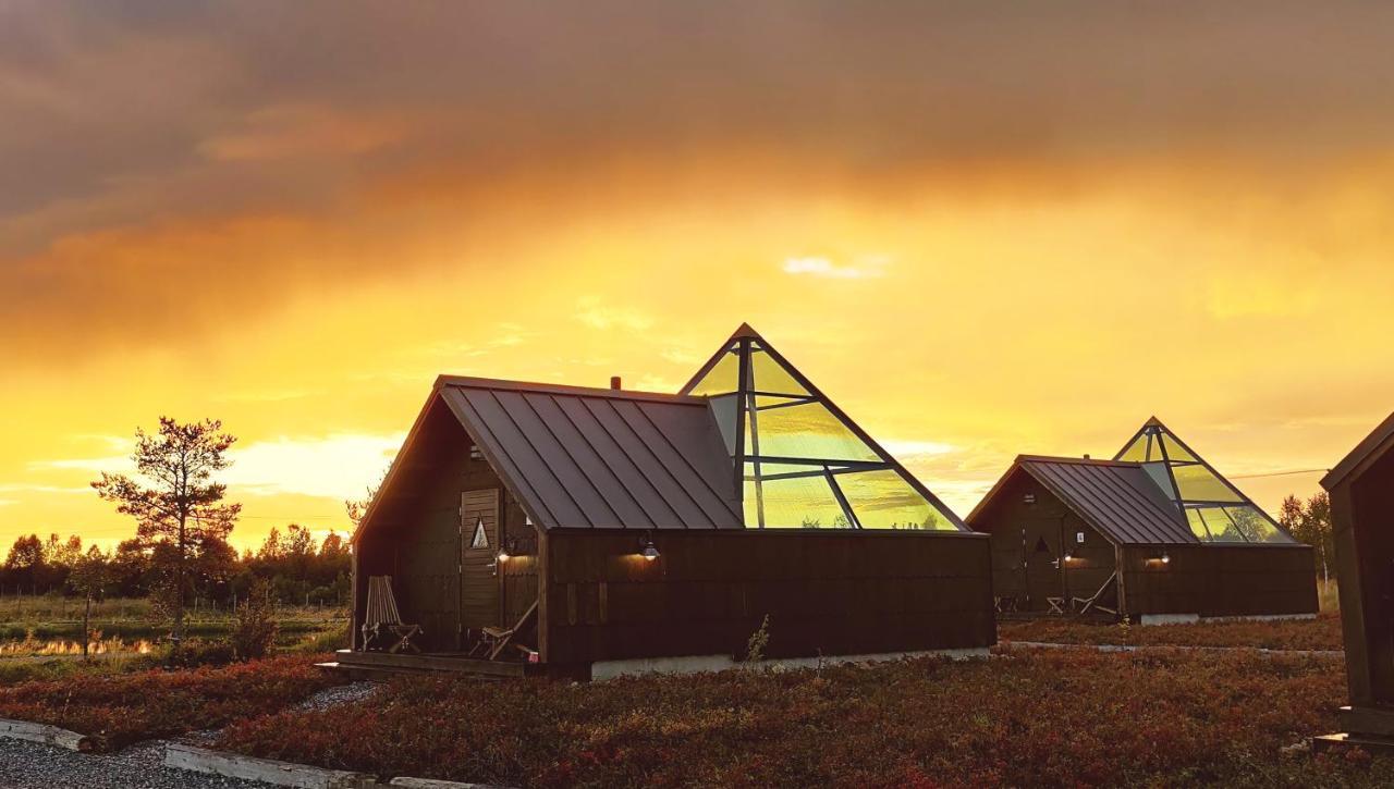 Aurora Pyramid Glass Igloos Köngäs Kültér fotó